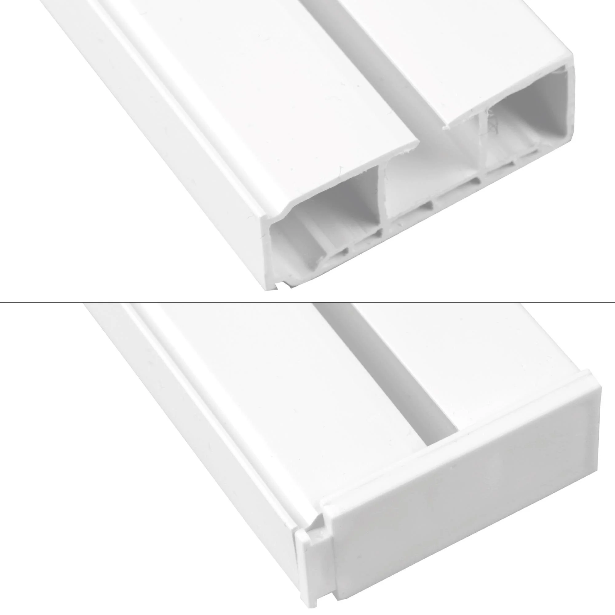 Bestlivings Seitendeckel für Gardinenschienen – 2er-Set, Kunststoff, weiß